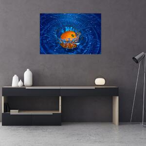Slika - narančasta u vodi (90x60 cm)