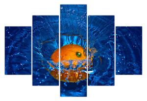 Slika - narančasta u vodi (150x105 cm)