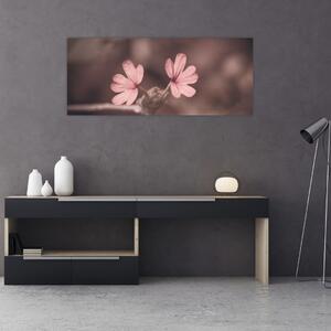 Slika ružičastog cvijeta (120x50 cm)