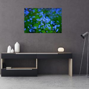 Slika plavog cvijeća (90x60 cm)