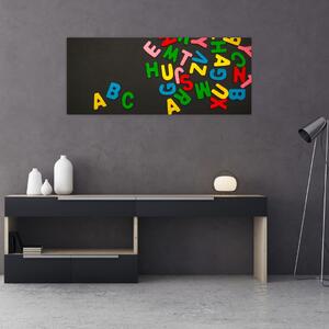 Slika - slova u boji (120x50 cm)