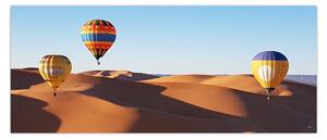 Slika - leteći baloni u pustinji (120x50 cm)