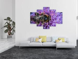 Slika pčele na cvijetu (150x105 cm)
