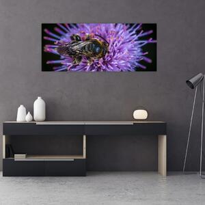 Slika pčele na cvijetu (120x50 cm)