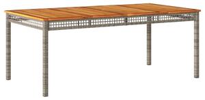VidaXL Vrtni stol sivi 180 x 90 x 75 cm od poliratana i drva bagrema