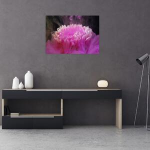 Slika cvijeta u ružičastom dimu (70x50 cm)