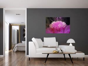 Slika cvijeta u ružičastom dimu (90x60 cm)