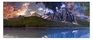 Slika jezera i planina (120x50 cm)