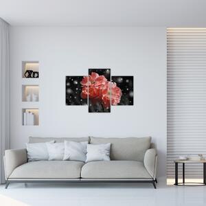 Slika ružičastog cvijeta (90x60 cm)