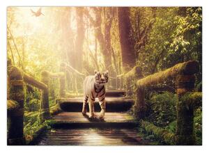 Slika tigra u džungli (70x50 cm)