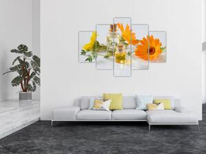 Slika narančastih cvjetova (150x105 cm)