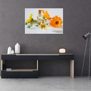 Slika narančastih cvjetova (90x60 cm)