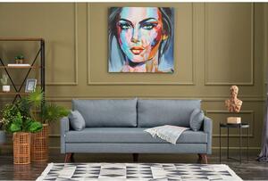 Atelier Del Sofa Trosjed, Plava, Bella Soft Üçlü Koltuk - Blue