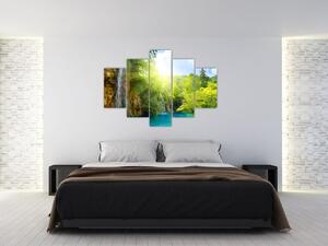 Slika - slapovi u prašumi (150x105 cm)