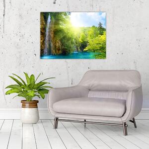 Slika - slapovi u prašumi (70x50 cm)