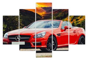 Slika - crveni Mercedes (150x105 cm)