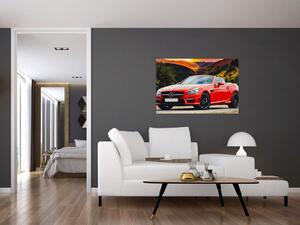 Slika - crveni Mercedes (90x60 cm)