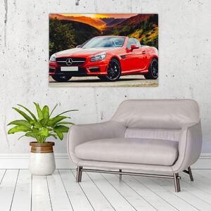 Slika - crveni Mercedes (90x60 cm)