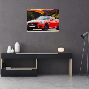 Slika - crveni Mercedes (70x50 cm)