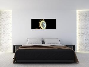 Slika zlatnog džepnog sata (120x50 cm)