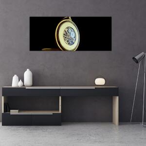 Slika zlatnog džepnog sata (120x50 cm)
