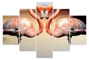 Slika - dva flaminga (150x105 cm)