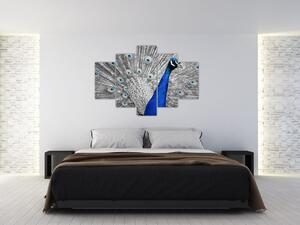 Slika - plavi paun (150x105 cm)
