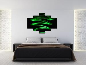 Slika - neonski valovi (150x105 cm)