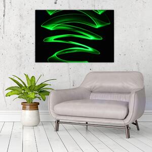 Slika - neonski valovi (90x60 cm)