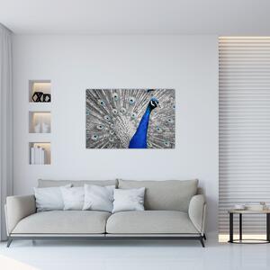 Slika - plavi paun (90x60 cm)