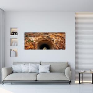 Slika - tunel u stijeni (120x50 cm)