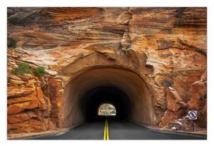 Slika - tunel u stijeni (90x60 cm)