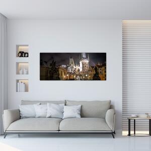 Slika osvijetljene Prašne brane (120x50 cm)