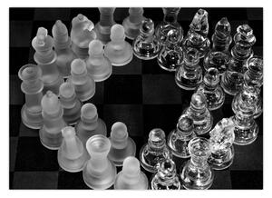 Slika - crno-bijeli šah (70x50 cm)