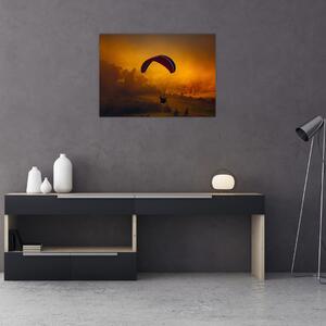 Slika padobranca pri zalasku sunca (70x50 cm)