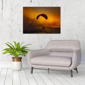 Slika padobranca pri zalasku sunca (70x50 cm)