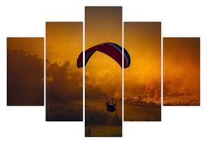 Slika padobranca pri zalasku sunca (150x105 cm)