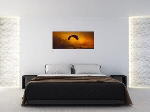 Slika padobranca pri zalasku sunca (120x50 cm)