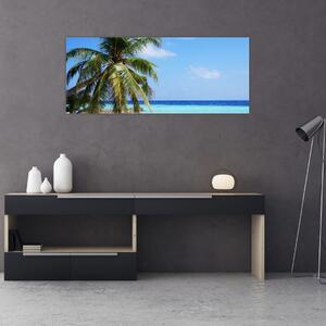 Slika palme na plaži (120x50 cm)