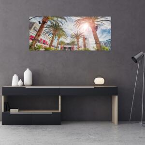 Slika - palme s bazenom (120x50 cm)
