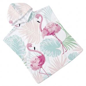 Dječji pončo FLAMINGO šareni 60x120 cm