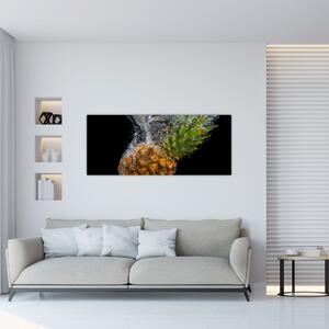 Slika ananasa u vodi (120x50 cm)