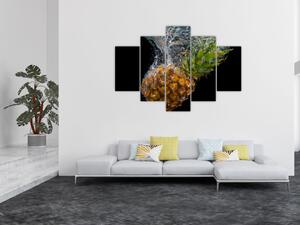 Slika ananasa u vodi (150x105 cm)