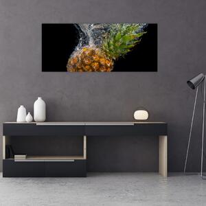 Slika ananasa u vodi (120x50 cm)