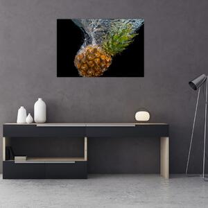 Slika ananasa u vodi (90x60 cm)