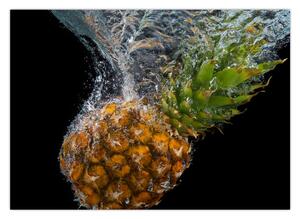 Slika ananasa u vodi (70x50 cm)
