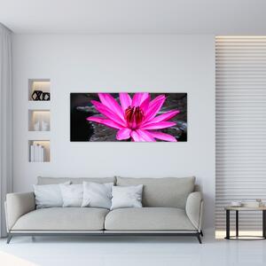 Slika - ružičasti cvijet (120x50 cm)