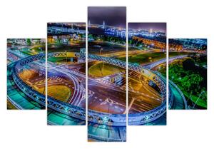 Slika - panorama noćnog grada (150x105 cm)
