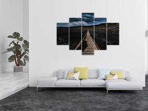 Slika drvene staze u sumrak (150x105 cm)