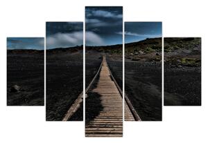 Slika drvene staze u sumrak (150x105 cm)